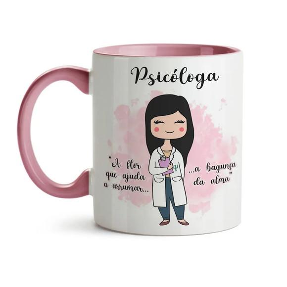 Caneca Psicóloga caneca psicologia presente psicóloga