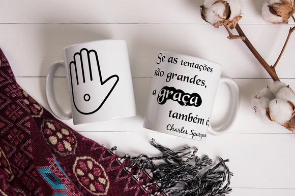 Caneca sola Gratia reformada frases cristãs spurgeon graça