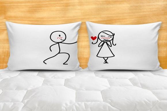 Fronha meu amor é seu par de fronhas casal