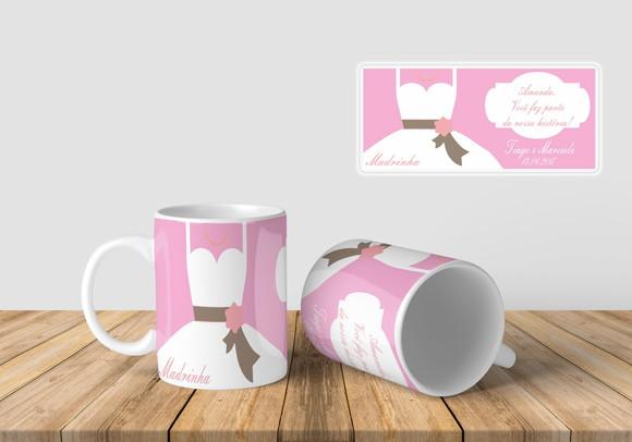 Lembrança Caneca casamento Personalizada Casamento padrinhos