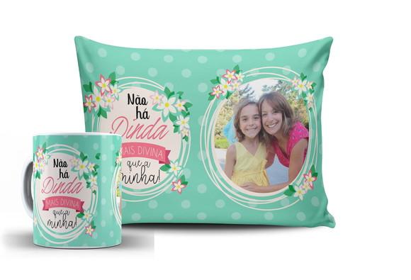 Presente dinda lembrança dinda madrinha kit presente dinda