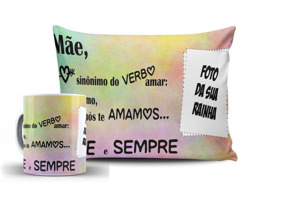 Presente Mãe Personalizado com Foto Sinônimo do Verbo Amar
