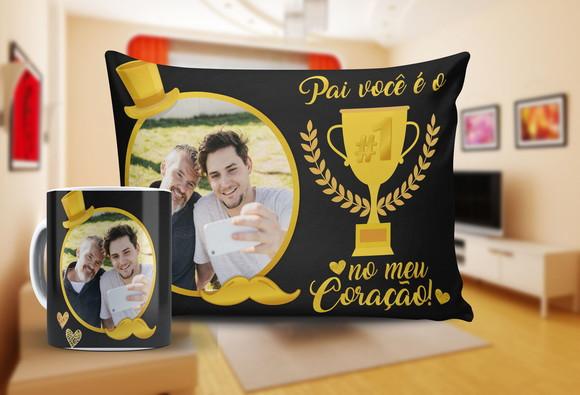 Presente Pai Personalizado Foto Pai Você É o Numero 1