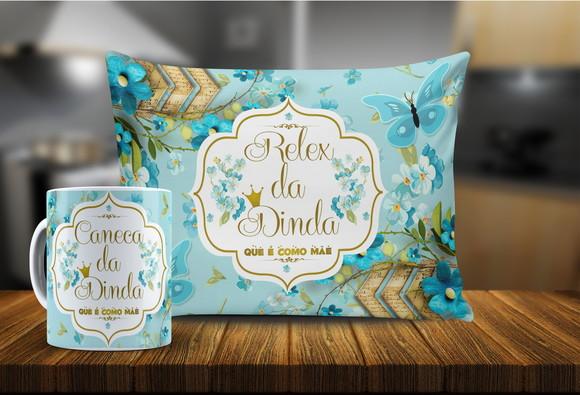 Presente para dinda dinda kit presente dinda Borboletas
