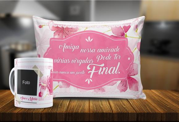 Presente personalizado c/ foto nossa amizade