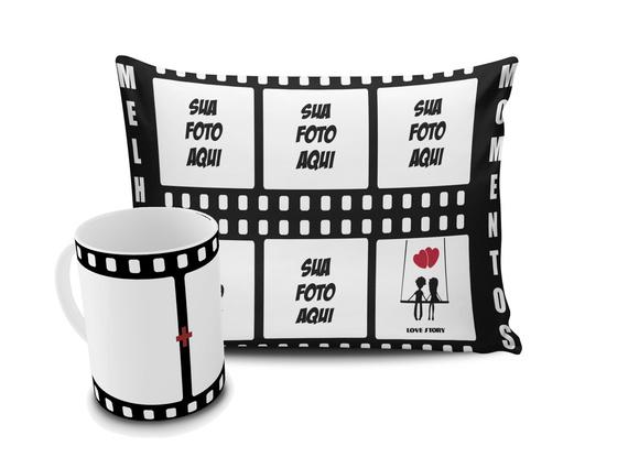 Presente Personalizado com Foto Namorados Kit Casal Amor