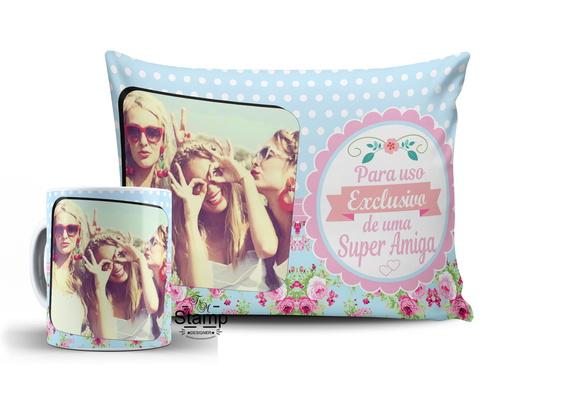 Presente Personalizado com Foto Uso Exclusivo Super Amiga