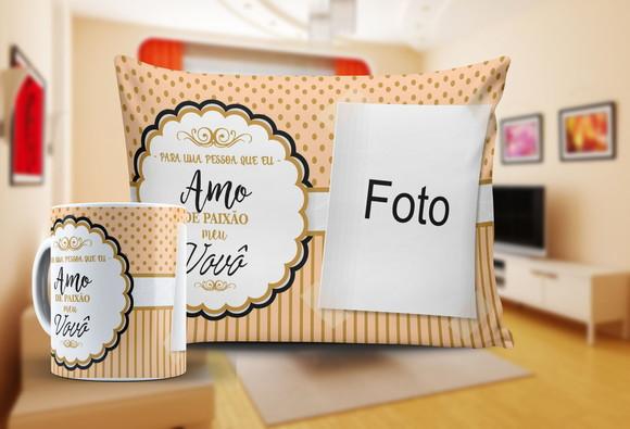 Presente Vovô Vô lembrança vovô kit