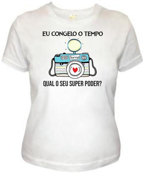 T Shirt Fotografia Qual seu Super Poder