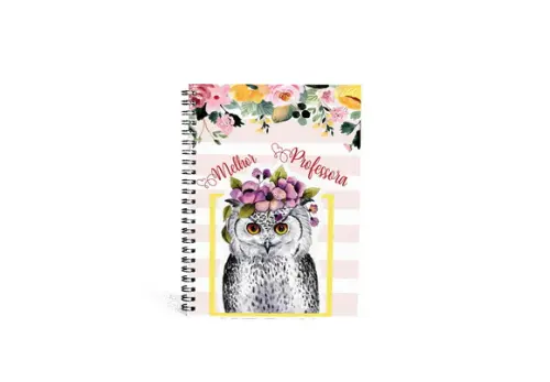 Agenda personalizada Professora coruja presente professora