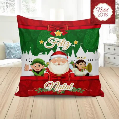 Almofada de natal feliz natal fofa