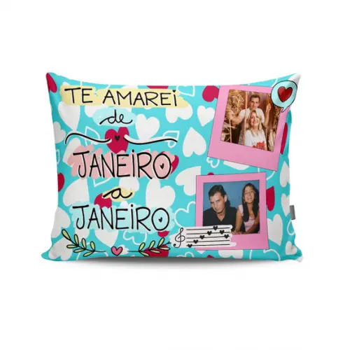 Almofada namorados casal paixão presente amor