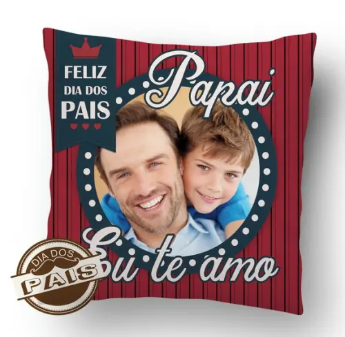 Almofada papai eu te amo feliz dia dos pais