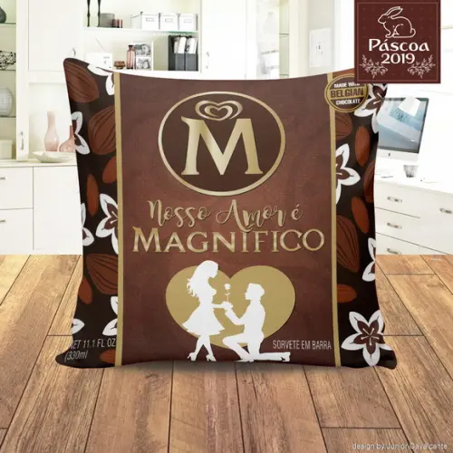 almofada páscoa personalizada com foto páscoa amor magnifico