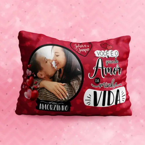 Almofada você é o grande amor da minha vida personalizada