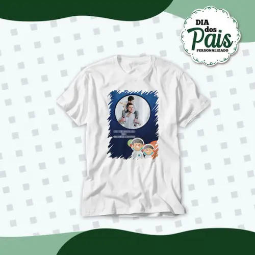Camiseta Personalizada com Foto do Pai Camiseta com Foto