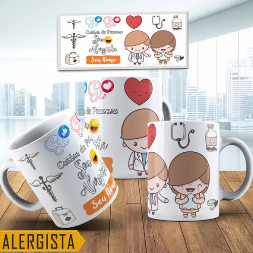 Caneca alergista masculina