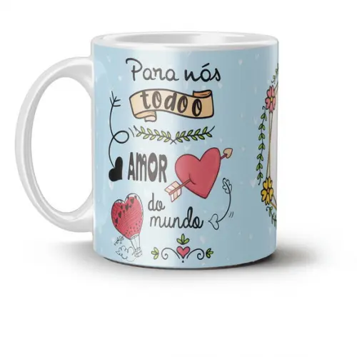 Caneca amor Namorados casal presente seu amor
