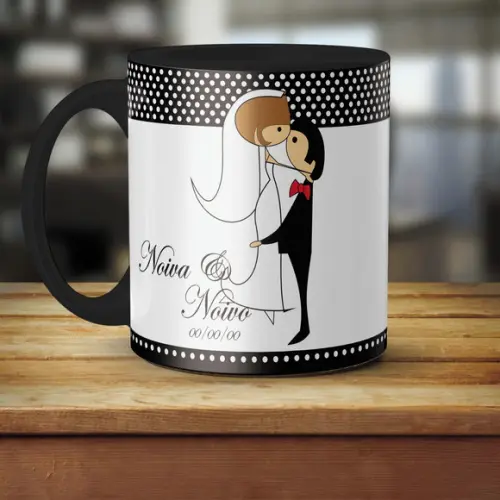 Caneca Casamento Personalizada Casamento Padrinhos