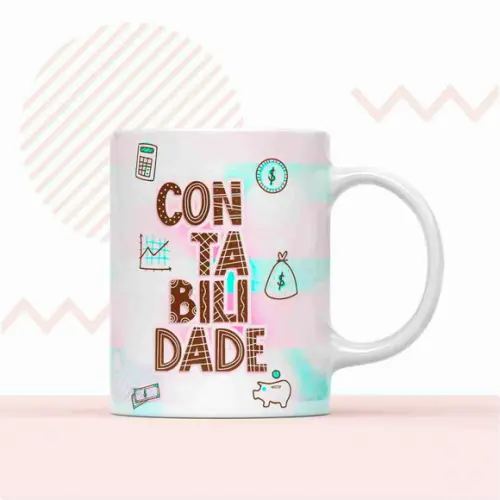 Caneca Contabilidade lembrança contador