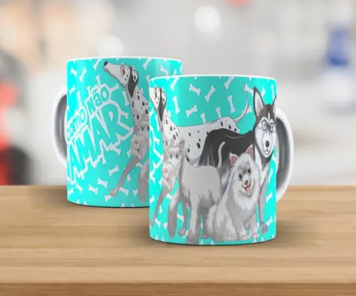 Caneca como não amar pet canhorros