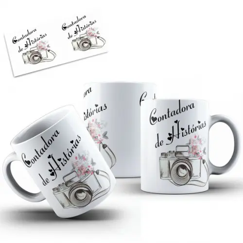 Caneca contadora de histórias Fotografa