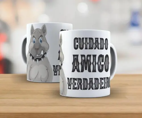 Caneca Cuidado amigo verdadeiro