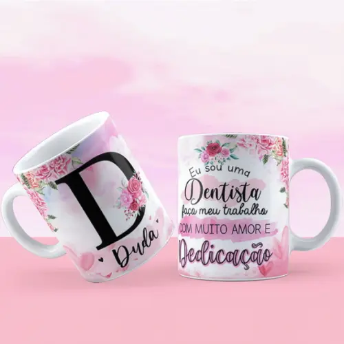 Caneca dentista profissão dentista presente pra dentista