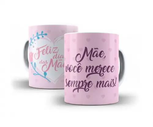 Caneca Feliz Dia das Mães Presente para Mãe