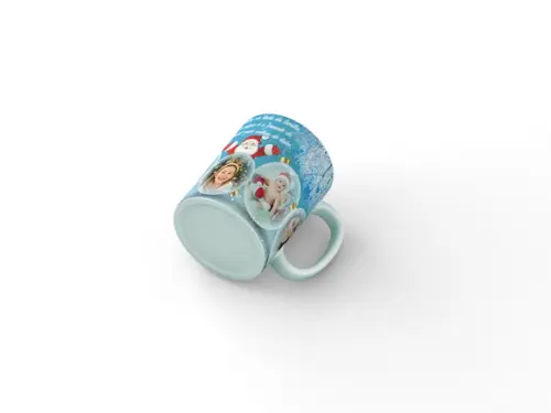Caneca Feliz natal com fotos Lançamento exclusivo ref 05