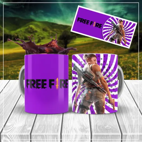 Caneca freefire caneca jogo vídeo game