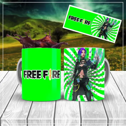 Caneca freefire caneca jogo vídeo game