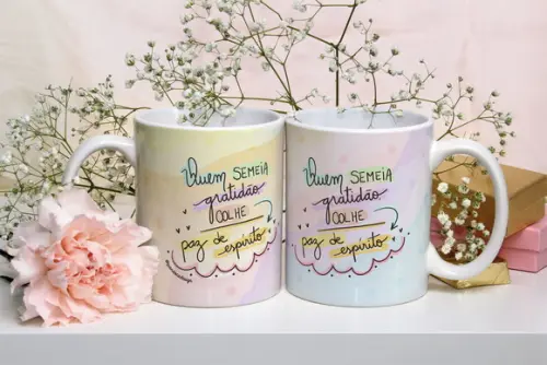Caneca gratidão caneca porcelana presente exclusivo