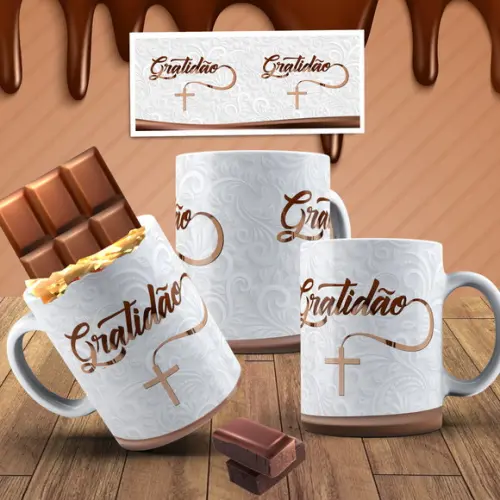 caneca gratidão fé páscoa evangélico presente páscoa