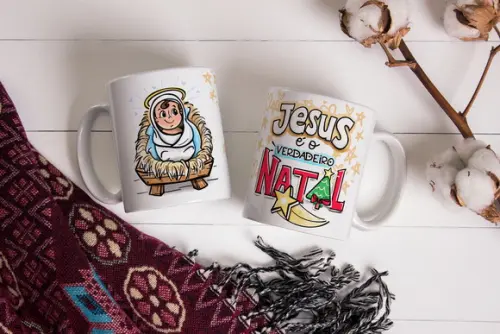 Caneca Jesus É o Verdadeiro Natal Caneca Verdadeiro Natal