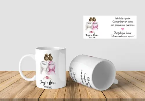 Caneca madrinha Casamento lembrança casamento personalizada