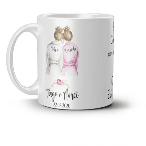 Caneca madrinha Casamento lembrança casamento personalizada