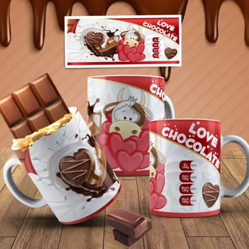 caneca love chocolate páscoa 100g eu