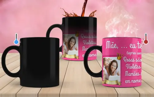 Caneca Mãe personalizada Mágica mãe eu te amo