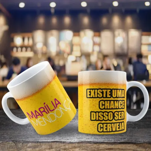 Caneca marilia mendonça uma grande chance disso ser cerveja