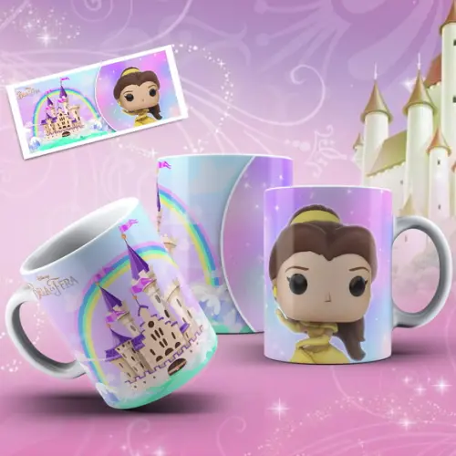caneca menina princesa funko presente infantil lembrancinha