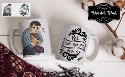 caneca pai ciclista dia dos pais presente lembrança papai