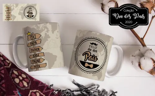 caneca pai dia dos pais presente pai lembrança pai papai