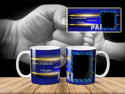 caneca pai dia dos pais presente pai Meu alicerce meu guia