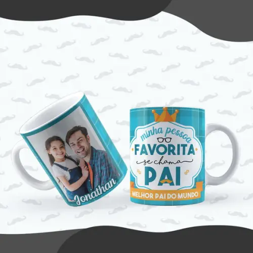 Caneca Pai Minha Pessoa Favorita Personalizada com Foto