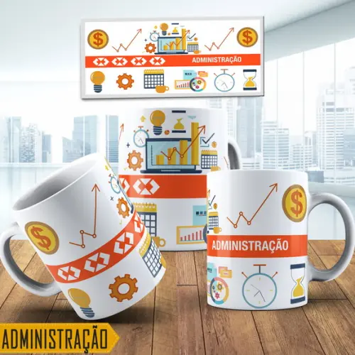 Caneca Personalizada Administração laranja