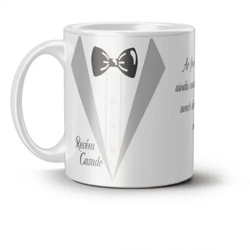 Caneca Personalizada Casamento Lembrança Kit Noivos