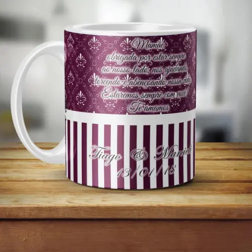 Caneca Personalizada Pai ou mãe da Noiva ou Noivo