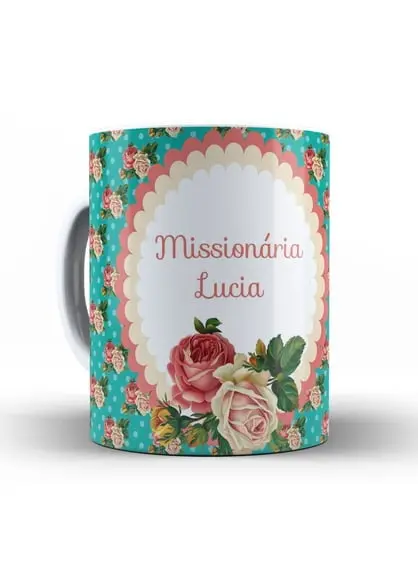 Caneca Porcelana Personalizada Missionária Caneca Evangélica