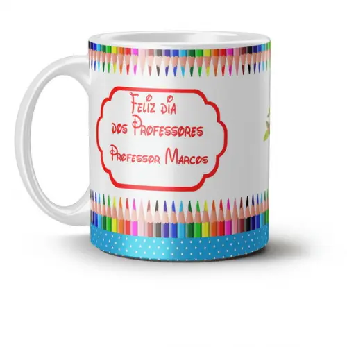 Caneca professor presente professor personalizado